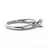 Diamond Accented Solitaire Engagement Ring - Image 4