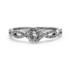 Infinity Halo Oval Diamond Ring
