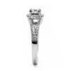 Princess Halo Diamond Engagement Ring - Image 2