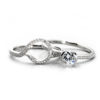 Diamond Accented Wedding Set - Image 4