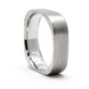 Brushed Squared Wedding Band - Image 2