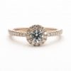 Round Halo Diamond Engagement Ring