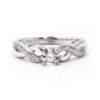 Infinity Twist Diamond Engagement Ring