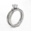 Diamond Accented Solitaire Engagement Ring - Image 3