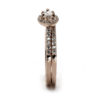 East & West Marquise Halo Diamond Wedding Set - Image 3