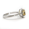 Yellow Sapphire Oval Halo Ring - Image 2