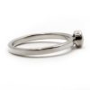 Yellow Round Sapphire Stackable Ring - Image 2