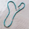 Sleeping Beauty Turquoise Necklace with Silver Beading - Image 2