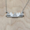 Diamond Teton Mountain Range Necklace - Image 3