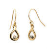 Tear Drop Diamond  Earrings - Image 3