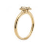 Emerald Cut Diamond and Halo Engagement Ring - Image 2
