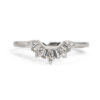 Curved Diamond Contour Band