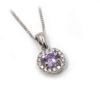 Purple Sapphire and Diamond Pendant - Image 2