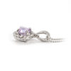 Purple Sapphire and Diamond Pendant - Image 3