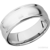 14K White Gold with Satin , Polish Finish