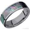 Tantalum with Polish Finish and Black Mother of Pearl Inlay