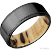 Zirconium with Crosssatinblack , Polish Finish and Spalted Tamarind
