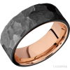 Zirconium with Rock Finish and 14K Rose Gold