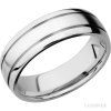 14K White Gold with Satin , Polish Finish