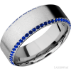 14K White Gold with Distressed , Polish Finish