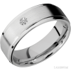 14K White Gold with Satin , Polish Finish