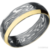 Kinetic with Acid Finish and 14K Yellow Gold Inlay