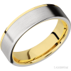 14K Yellow Gold with Polish Finish and Cobalt Chrome Inlay