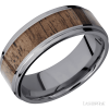 Tantalum with Polish , Polish Finish and Walnut Inlay