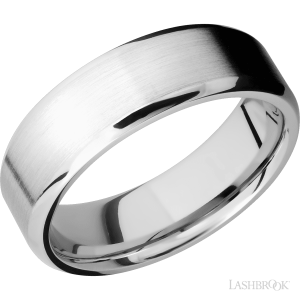 14K White Gold with Satin , Polish Finish
