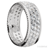14K White Gold with Polish Finish and 14K White Gold Inlay - Image 2