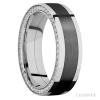 14K White Gold with Polish Finish and Zirconium Inlay - Image 2
