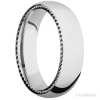 14K White Gold with Polish Finish and 14K White Gold Inlay - Image 2
