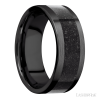 Zirconium with Satin Finish and Dinosaur Bone Black Inlay - Image 2