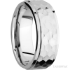 14K White Gold with Hammer , Polish Finish - Image 2