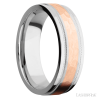 Cobalt Chrome with Hammer , Polish Finish and 14K Rose Gold Inlay - Image 2