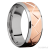 14K White Gold with Polish , Polish Finish and 14K Rose Gold Inlay - Image 2