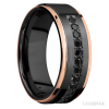 Zirconium with Satin , Polish Finish and 14K Rose Gold Inlay - Image 2