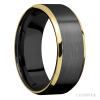Zirconium with Satin , Polish Finish and 14K Yellow Gold Inlay - Image 2