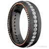 Zirconium with Satin Finish and 14K Rose Gold Inlay - Image 2