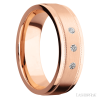 14K Rose Gold with Satin , Polish Finish - Image 2