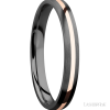 Zirconium with Satin Finish and 14K Rose Gold Inlay - Image 2