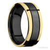 Zirconium with Satin Finish and 14K Yellow Gold Inlay - Image 2