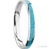 Cobalt Chrome with Polish Finish and Turquoise Inlay - Image 2