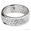 14K White Gold with Polish Finish and 14K White Gold Inlay - Image 3
