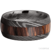 Damascus with Acid Finish and Cocobolo Inlay - Image 3