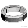 14K White Gold with Polish Finish and Zirconium Inlay - Image 3