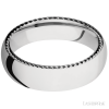 14K White Gold with Polish Finish and 14K White Gold Inlay - Image 3