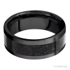 Zirconium with Satin Finish and Dinosaur Bone Black Inlay - Image 3