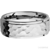 14K White Gold with Hammer , Polish Finish - Image 3