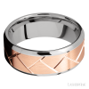 14K White Gold with Polish , Polish Finish and 14K Rose Gold Inlay - Image 3